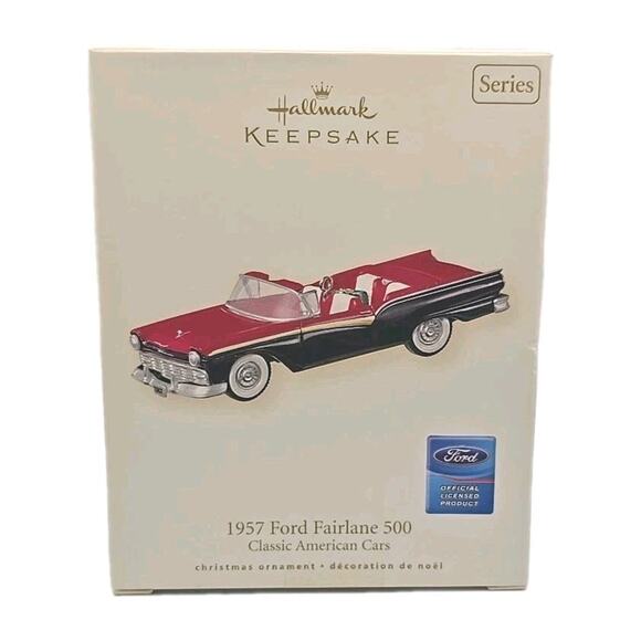 2005 Hallmark Ornament 1957 Ford Fairlane 500 Classic American Car New U12 - Picture 10 of 11